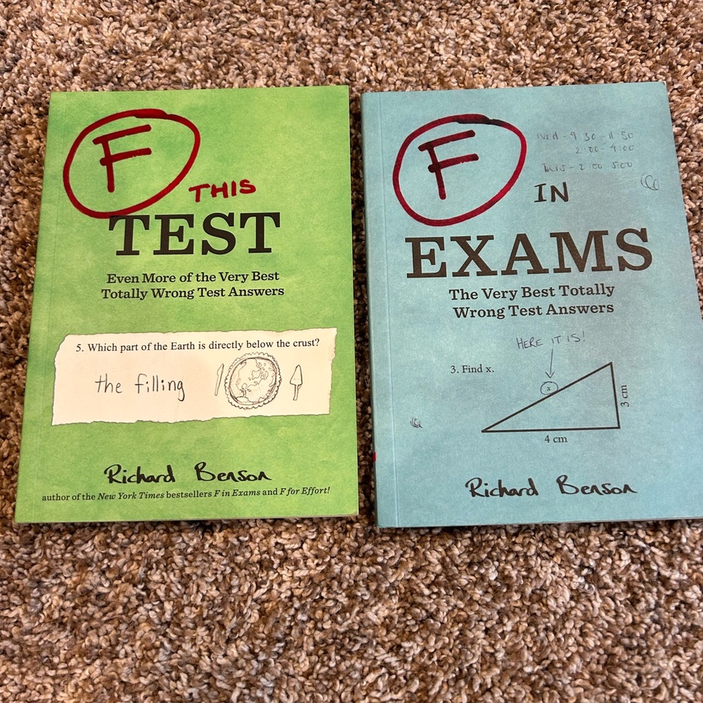 Chronicle Books Green and Teal Paperback Humor Book Pair
